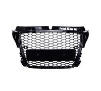 Front Bumper Grilles Compatible With A3 2008 2009 2010 2011 2012 Gloss Black Honeycomb Mesh Front Bumper Grille Car Accessories