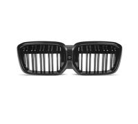 Front Bumper Kidney Grille Compatible With IX3 G08i 2022-2025 Replacement Glossy Black Double Slat Hood Grilles Front Bumper Kidney Grille