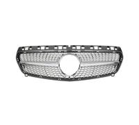 Front Bumper Kidney Grille For A-Class W176 A180 A200 A250 A45 For AMG 2013-2015 Car Front Bumper Grille For GTR Diamonds Style Front Grille(Diamonds-Silver)