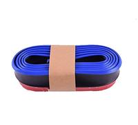 Front Bumper Lip 2.5M Universal Car Bumper Protector Front Lip Carbon Fiber Look Rubber Car Lip Mouldings Splitter Chin Car Front Spoilers
