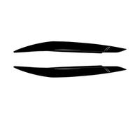 Front Bumper Lip 2Pcs For BMW X6 E71 2008-2014 Headlight Eyelids Head Light Lamp Eyebrow Cover Trim Headlight Eyebrow Car Accessories Front Bumper Lip Spoiler(Gloss black)
