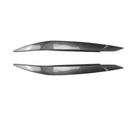 Front Bumper Lip 2Pcs For BMW X6 E71 2008-2014 Headlight Eyelids Head Light Lamp Eyebrow Cover Trim Headlight Eyebrow Car Accessories Front Bumper Lip Spoiler(Carbon Look)