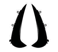 Front Bumper Lip 2X 2023 For Mercedes For Benz For GLC Class X254 AMG Line Rear Bumper Diffuser Lip Spoiler Wind Knife Trim Cover By ABS Body Kit Car Front Spoilers(Gloss black)