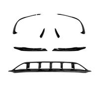 Front Bumper Lip 9Pcs Front Bumper Lip Spoiler Splitters Canards Vents Gloss Black For Benz W176 A200 A250 A45 For AMG Hatchback Sport 2016-2018 Splitter(5)