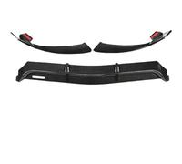 Front Bumper Lip Body Kit For C Class W205 C205 2015 2016 2017 2018 2019 2020 2021 Spoiler Splitters Diffuser C200 C250 C260 C300 C400 C4 MZEER(Carbon Fiber Look 2019-2021)