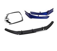 Front Bumper Lip Chin Spoiler For Accord 2018-2019 Car Front Bumper Spoiler Lip & Side Splitter Corner Cover Fog Light Brow Frame Trim Underbody Lip Accessories(Blue)