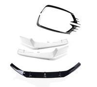 Front Bumper Lip Chin Spoiler For Accord 2018-2019 Car Front Bumper Spoiler Lip & Side Splitter Corner Cover Fog Light Brow Frame Trim Underbody Lip Accessories(WHITE)