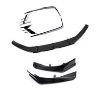 Front Bumper Lip Chin Spoiler For Accord 2018-2019 Car Front Bumper Spoiler Lip & Side Splitter Corner Cover Fog Light Brow Frame Trim Underbody Lip Accessories(Black)