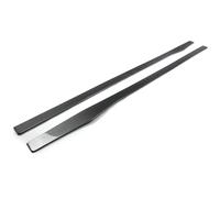 Front Bumper Lip For Mercedes For Benz For C Class W205 C205 A205 Amg Style Side Skirts Extension Blades 2014-2021 Front Bumper Lip Spoiler(Carbon Look)
