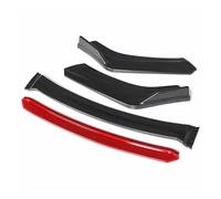 Front Bumper Lip For Mini For Cooper For R55 R56 For F55 F56 Front Lip Spoiler Body Kit Tuning Diffuser Universal Front Lip Front Bumper Spoiler(Carbon -Red)