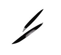 Front Bumper Lip For VW For Golf MK4 GTI TDI SDI R32 FSI GL For GLS Variant 1997-2005 Headlight Eyebrow Eyelids Cover 2PCS Spoiler Tuning Stickers Car Front Spoilers(Glossy Black)
