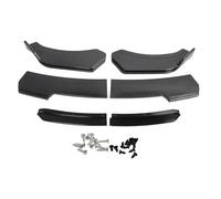 Front Bumper Lip Separator 6PCS 150cm Carbon Fiber Pattern, 4 Section Double Layer - Aerodynamic Stability, High Strength ABS Material, Sporty Car Upgrade (Black Lip)