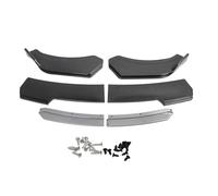 Front Bumper Lip Separator 6PCS, Carbon Fiber Pattern, 150cm, Double Layer Sporty Design - Reduces Wind Resistance, Enhances Stability, Universal Fit for Corolla Accord (Grey Lip)