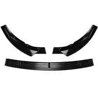 Front Bumper Lip Splitter Diffuser For Mercedes C Class W205 C205 S205 C160 C200 C180 C300 C400 C450 AMG 2015-2021 OOPUHKSY(2019-2021-Black)