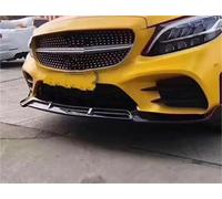 Front Bumper Lip Splitter For Mercedes For Benz C Class W205 C200 C260 C300 2019 2020 2021 Car Front Bumper Lip lip Chin Spoiler Body Ki(Matte Black)