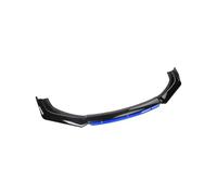 Front Bumper Lip Splitter, Gloss Black Sport Chin Spoiler Body Kit Compatible with BMW Audi VW Ford Vauxhall Mercedes, 4-Piece Adjustable Exterior Protection Guard