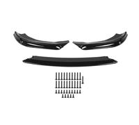 Front Bumper Lip Splitter Kit Impact Resistant PP Gloss Black Body Kit For Genesis Coupe Facelift 2013 2016 3pcs