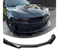 Front Bumper Lip Splitter Spoiler Fit for 2016-2024 Chevy Camaro SS/ 1SS/ 2SS,2019-2024 SS LT LS Gloss Black 3pcs Accessories Air Chin Body Kit