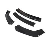 Front Bumper Lip Splitter Universal Spoiler Diffuser Lip Kit For A3 S3 A4 S4 A5 A6 Sedan Q3 Accessories(Pure Gloss Black)