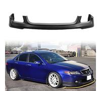 Front Bumper Lip Spoiler Compatible with 2004-2005 Acura TSX, PU Unpainted Black OEM Style Add-on Splitter Air Dam Chin Protector