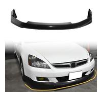 Front Bumper Lip Spoiler Compatible with 2006-2007 Honda Accord Coupe, PU Unpainted Black HF-P Style Add-on Splitter Air Dam Chin Protector