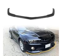 Front Bumper Lip Spoiler Compatible with 2010-2013 Chevrolet Camaro V6 (1LT / LS/LT) Only, PU Unpainted Black SS Style Add-on Splitter Air Dam Chin Protector