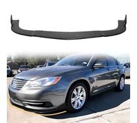 Front Bumper Lip Spoiler, Compatible with 2011-2014 Chrysler 200, PU Black Ikon Style Add-on Splitter Air Dam Chin Protector, 3 Pieces