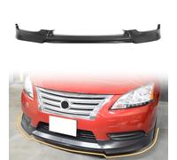 Front Bumper Lip Spoiler, Compatible with 2013-2017 Nissan Sentra (Not Fit SR Trim), PP Unpainted OEM Style Add-on Splitter Air Dam Chin Protector