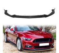 Front Bumper Lip Spoiler, Compatible with 2015-2017 Ford Mustang (Not Fit GT350 / GT350R Roush), PU Black P Style Add-on Splitter Air Dam Chin Protector