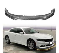 Front Bumper Lip Spoiler Compatible with 2015-2018 Dodge Charger Base Trim and 2019-2023 SXT Trim, ABS Black Carbon Fiber Print Add-on Splitter Air Dam Chin Protector, 3 Pieces