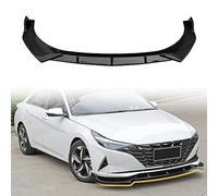 Front Bumper Lip Spoiler Compatible with 2021-2023 Hyundai Elantra 4-Door Sedan, PP Black Carbon Fiber Print Add-on Splitter Air Dam Chin Protector, 3 Pieces