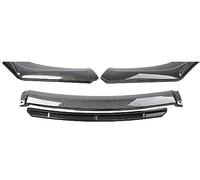 Front Bumper Lip Spoiler for Mitsubishi Lancer 2008-2015, Spoiler Diverter Diffuser Car Front Spoiler Splitter Body Kit,A/Carbon Fiber Look