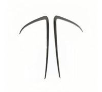 Front Bumper Lip Spoiler For Tesla For Model 3 Y 2017 To 2024 Lamps Blade Trim Spoiler Body Kits Bumper Tuning 2Pcs(MY Carbon Look)