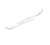 Front Bumper Lip Spoiler Front Bumper Corner Protect Trim For Tesla for Model 3 2017-2023 Anti-Collision(Chrome Sliver)