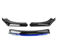 Front Bumper Lip Spoiler Front Bumper Cover Lip Front Spoiler Wings 4PCS Car Front Bumper Lower Lip Body Kit Spoiler Splitter Diffuser Car Splitters Diffuser Protection(Black with blue)