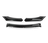 Front Bumper Lip Spoiler Front Bumper Cover Lip Front Spoiler Wings 4PCS Car Front Bumper Lower Lip Body Kit Spoiler Splitter Diffuser Car Splitters Diffuser Protection(Black with white)