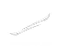 Front Bumper Lip Spoiler Ki Front Bumper Corner Protect Trim For Tesla For Model 3 2017-2023 Anti-Collision Carbon Fiber Stainless steel(Chrome Sliver)