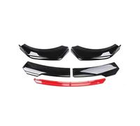 Front Bumper Lip Spoiler Splitter For A&cura For TLX Aspec 2015-2022 Car Front Body Bumper Spolier Lip Chin Diffuser Splitter Air Dam Kit Protector Guard Covers LOCKMEIHUA(Black Red)