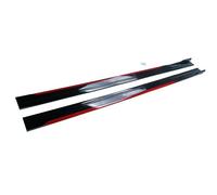 Front Bumper Lip Universal Car Side Skirt 2 Pcs Winglet Splitters Lip Side Spoiler For Nissan For SENTRA For Altima For Maxima 300Z 350Z 370Z Skyline R33 GTR All Models Car Front Spoilers(Red)