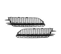 Front Bumper Lower Fog Light Vent Grille, 4G0807681 Protection Front Bumper Fog Light Grille Cover Trim for A6 4G C7 2012 to 2015 (Glossy Black)