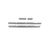 Front Bumper Lower Middle Net Mesh Grille Grill Around Cover For Suzuki For Spacia For MK54S MK94S 2024 2025 MZEER(ABS chrome)