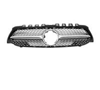 Front Bumper Mask Front Grille Bumper Grill Mask Grid Tuning For Benz A Class W177 2019-2023 A180 A200 A220 A250 Body Kit Car Grill Modified(Diamond Silvery)