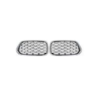 Front Bumper Mask Replacement for BMW For X2 F39 2018 2019 2020 2021 Car Front Kidney Grilles Front Bumper Grille Cover Front Hood Grille(Black)(Chrome)