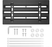 Front Bumper Reg Plate Bracket No Drill Easy Install | Adjustable spacer, fits curved bumpers, custom angle, secure hold, black matte finish
