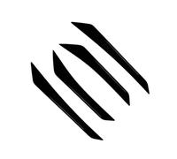 Front Bumper Side Wind Knife Spoiler Car Exterior For Ford For Fiesta MK8 For ST-Line 2017 2018 2019 2020(Glossy Black)