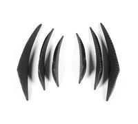 Front Bumper Splitter 6pcs Universal Car Bumper Fin Canard Splitter Diffuser Valence Spoiler Lip Carbon Fiber Texture Replacement Accessories Spoiler Lip Front Splitter