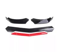 Front Bumper Splitter Front Bumper Diffuser Lip Splitter Spoiler Body Kit Battle Style Accessories For Toyota For Camry 2018+ Spoiler(Gloss Black RED)
