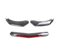 Front Bumper Splitter Front Bumper Diffuser Lip Splitter Spoiler Body Kit Battle Style Accessories For Toyota For Camry 2018+ Spoiler(Carbon RED)
