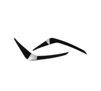 Front Bumper Splitter Front Bumper Side Canards Dive Planes Trim Glossy Black Carbon Fiber Look For Mustang GT S650 2024 2025 Spoiler(Glossy Black)