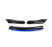 Front Bumper Splitter Lip For A5 S5 A4 A6 2012 2013 2014 2015 2016 Car Lower Blade Spoiler Body(Black Blue)